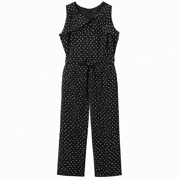 Enfocus Studio Black White Polka Dot Jumpsuit | Size 14 - Picture 1 of 11